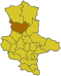 Lage des Ohrekreises in Sachsen-Anhalt