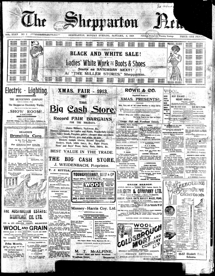 File:Shepparton News 5 January 1914.png - Wikimedia Commons