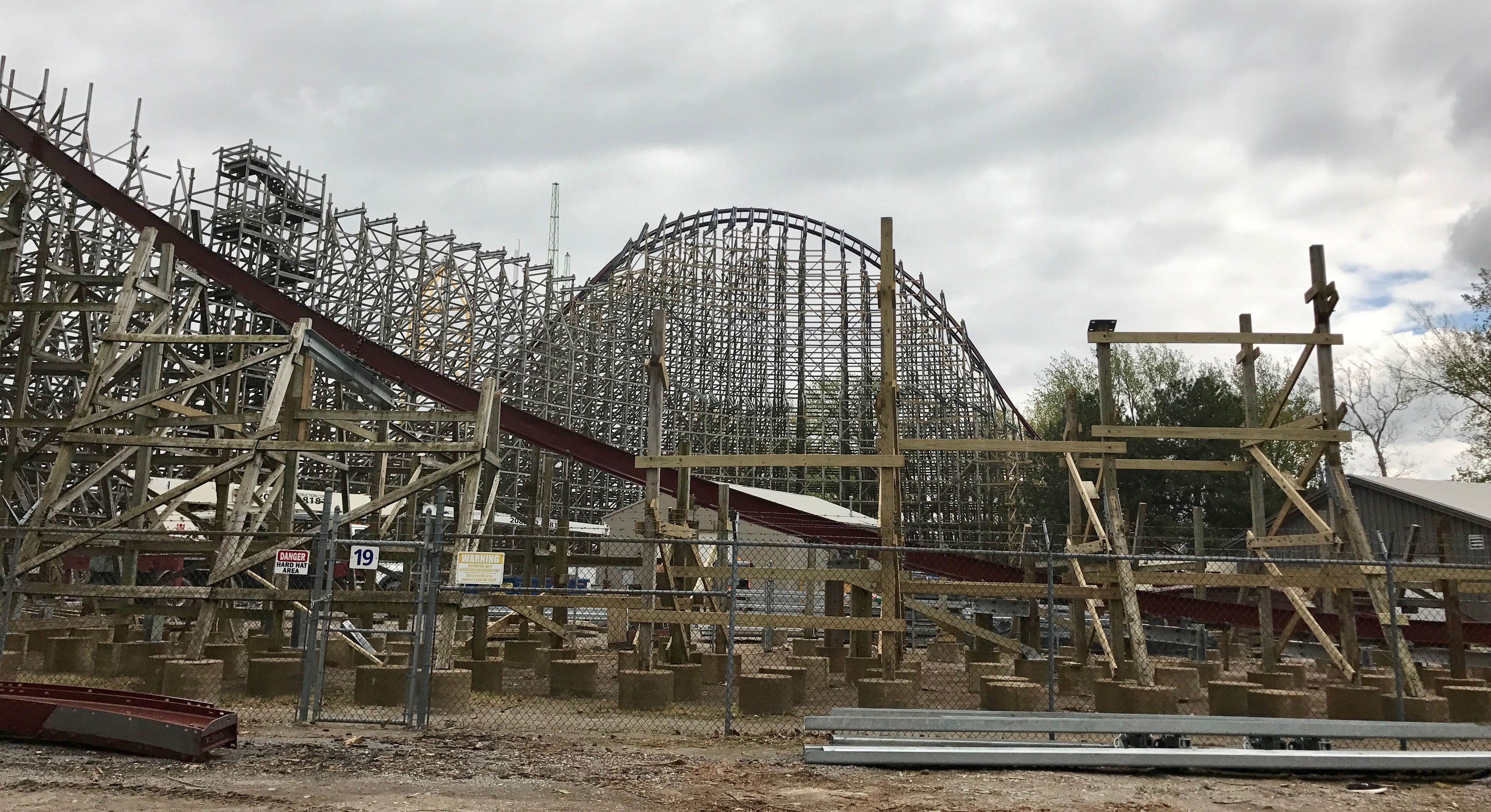 Cedar Point's Mean Streak wooden coaster done after 25 years