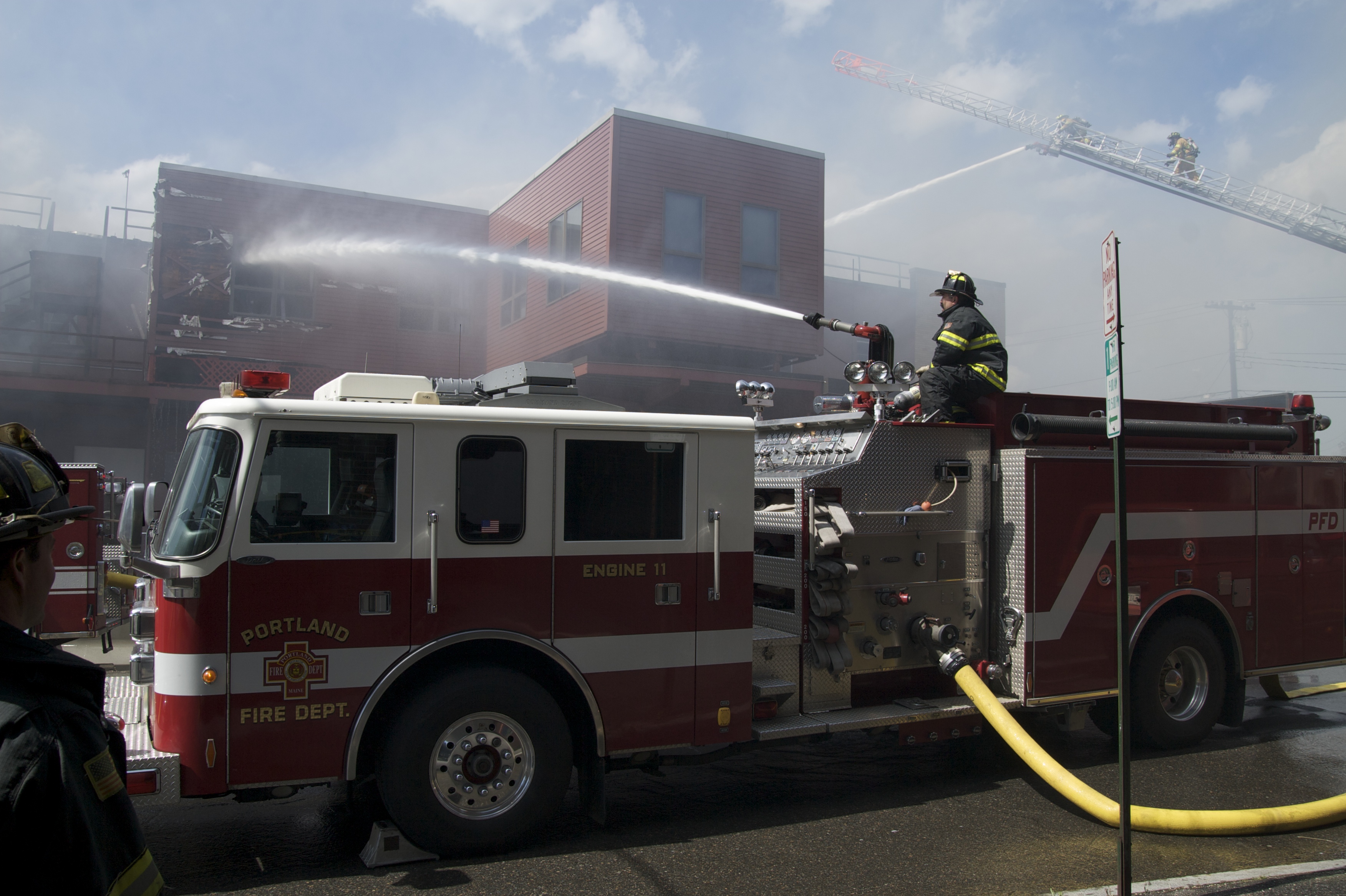 fire truck that shoots water