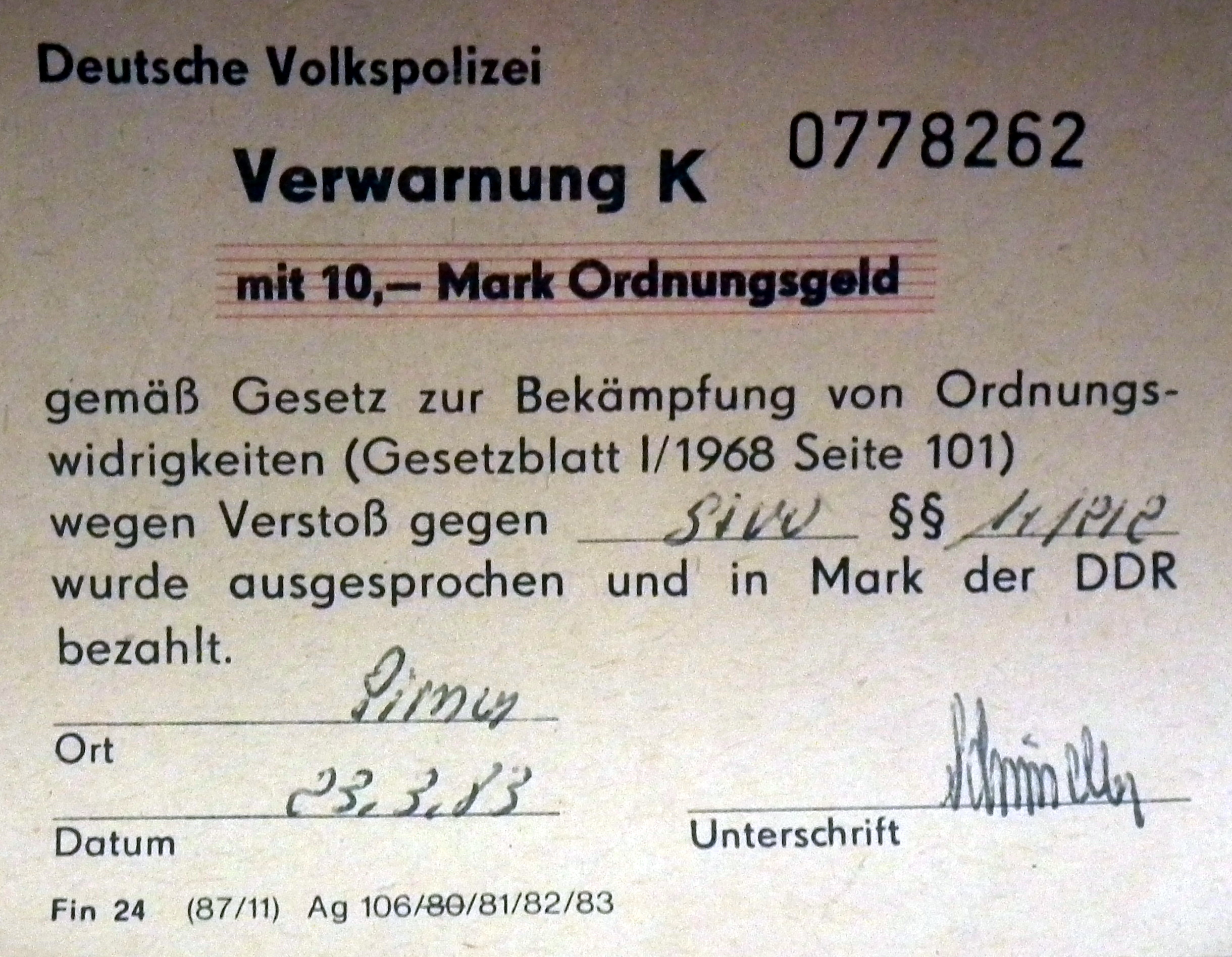 Dateideutsche Volkspolizei Verwarnung Kjpg Wikipedia