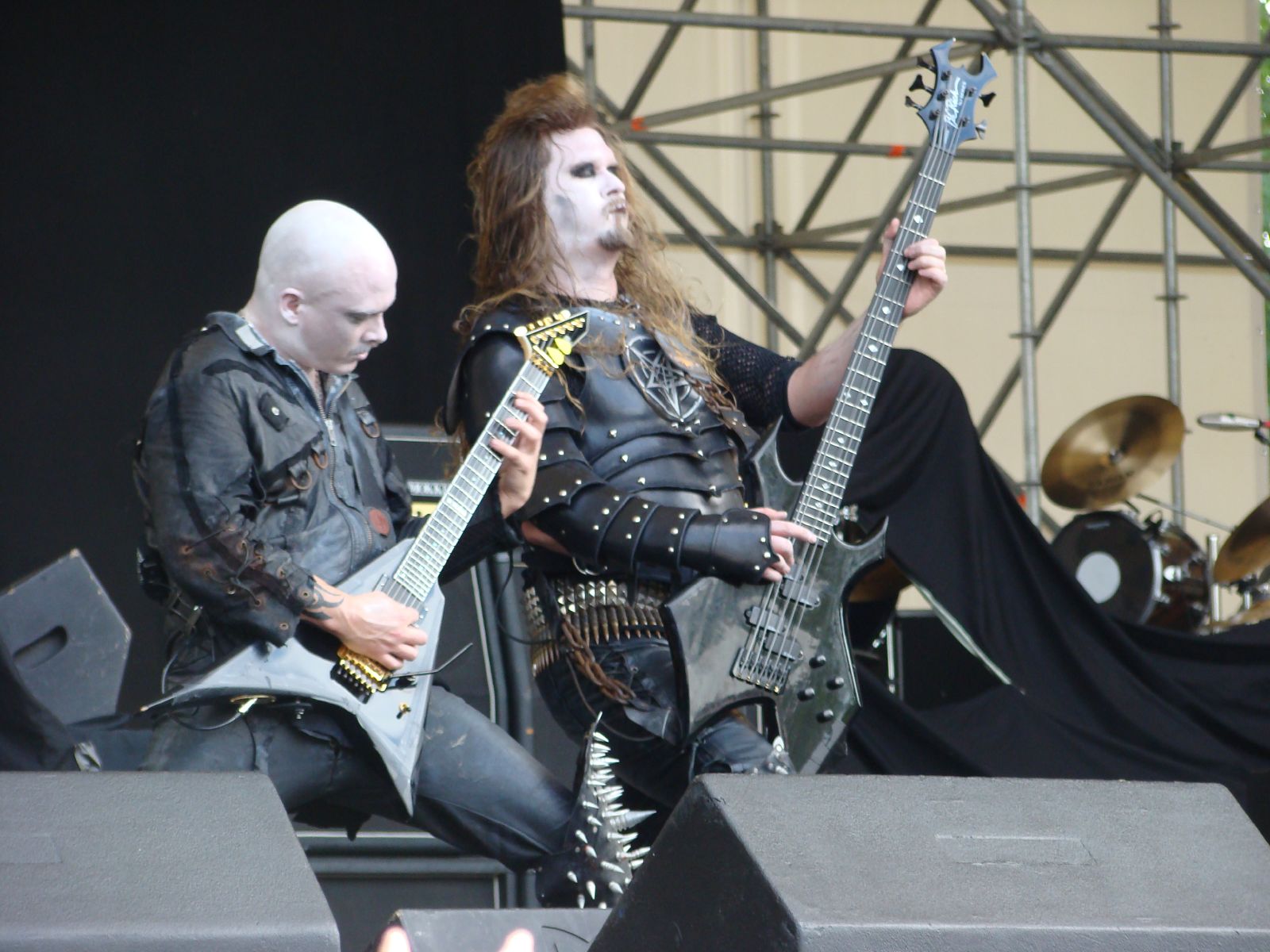 Shagrath of Dimmu Borgir performs as part of Ozzfest 2004 at