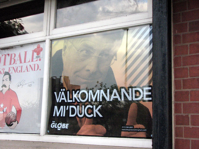 File:Eyup, me duck, Nottingham welcomes Sven-Goran Eriksson - geograph.org.uk - 1441353.jpg