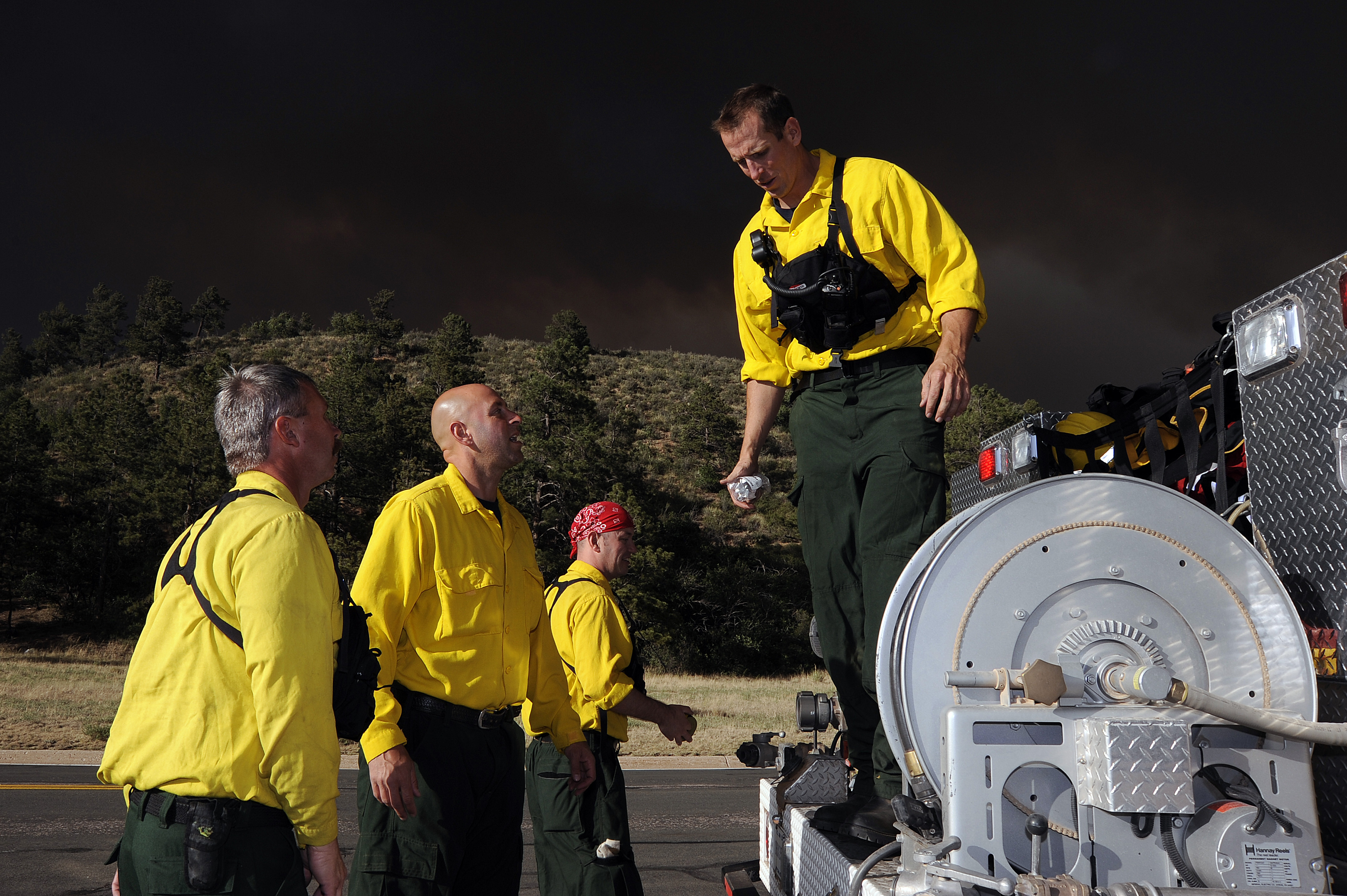 Firefighters, Air Force Academy, 10th Civil Engineer Squadron, Waldo Canyon...