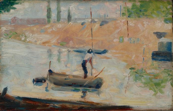 File:Georges Seurat - Man in a boat PC 73.jpg