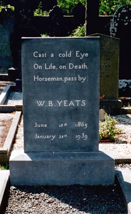 Het graf van Yeats in Drumcliff