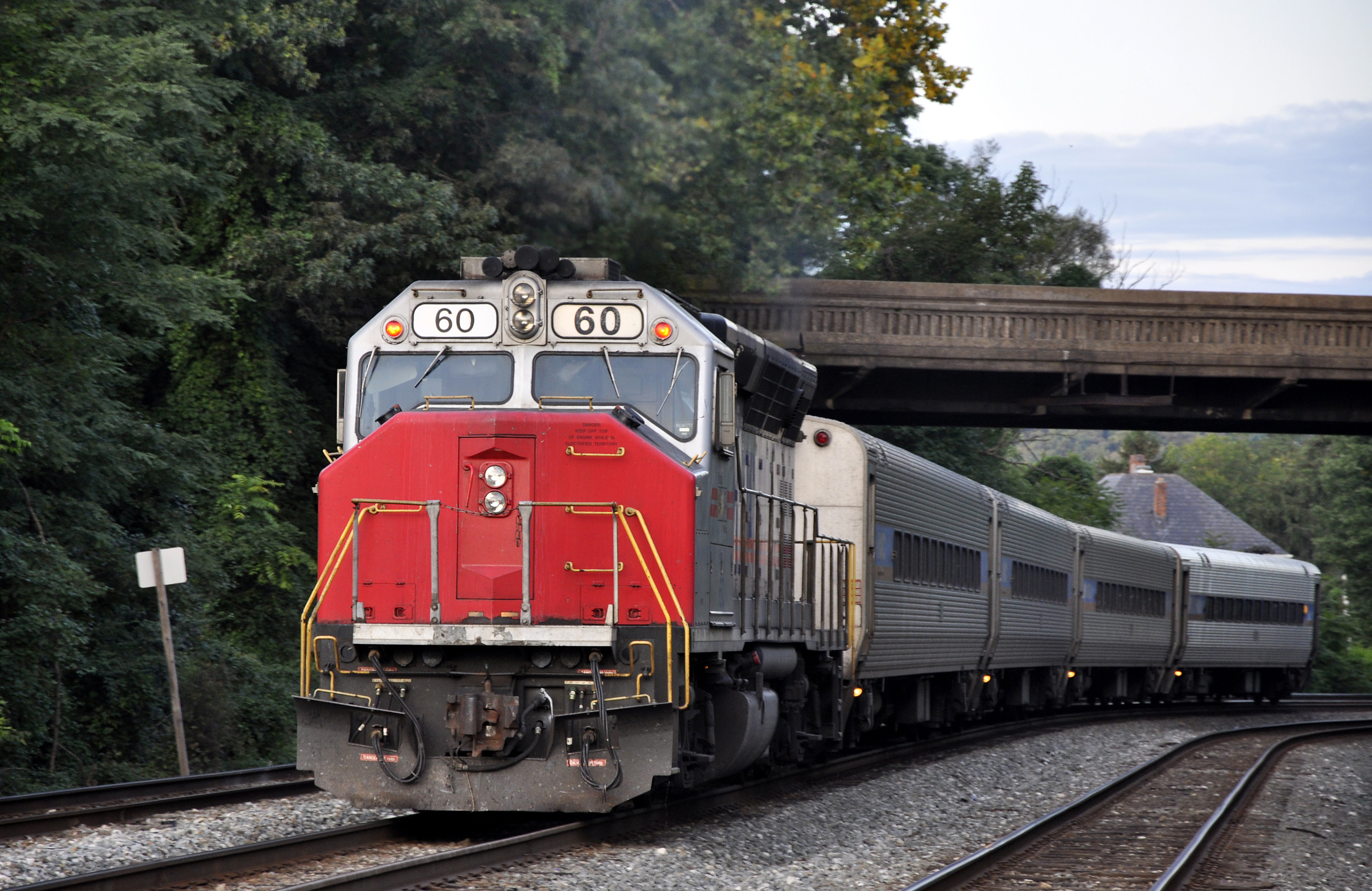 Mark 60. GP 40 F. Gp40-2 view. St. Denis Marc Station. St Denis Maryland.