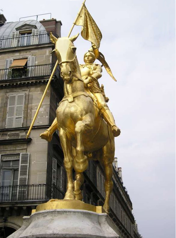 Statue équestre de Jeanne d'Arc (place des Pyramides) — Wikipédia