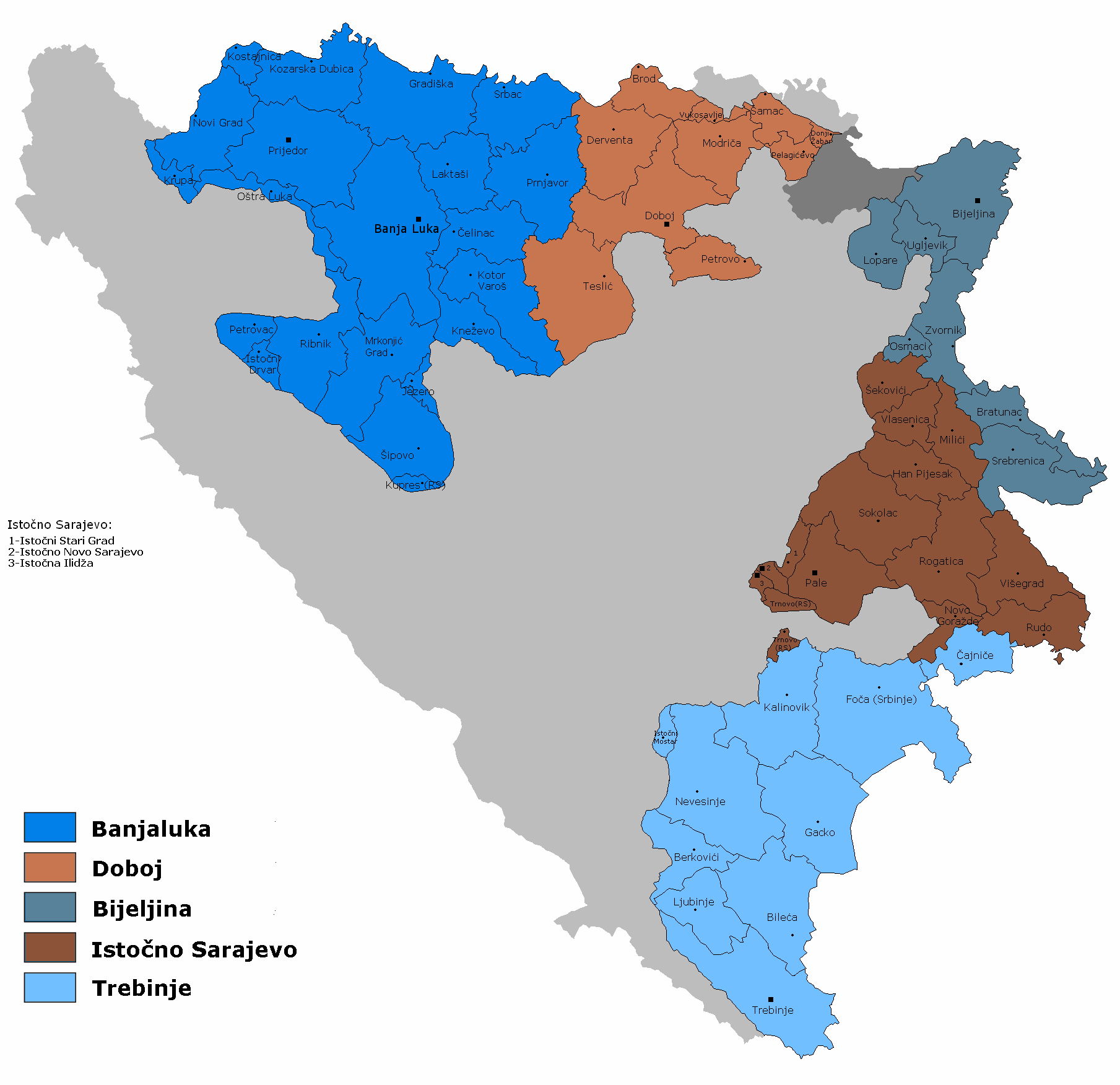 Карта требинье босния