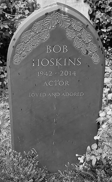 The grave of Bob Hoskins, Highgate Cemetery