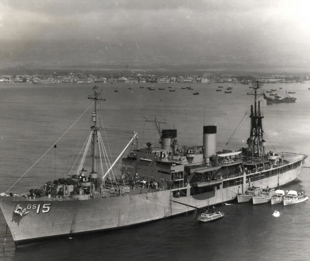 File:USS Tanner (AGS-15) at anchor off Mersin, Turkey, circa 1955-1958.jpg