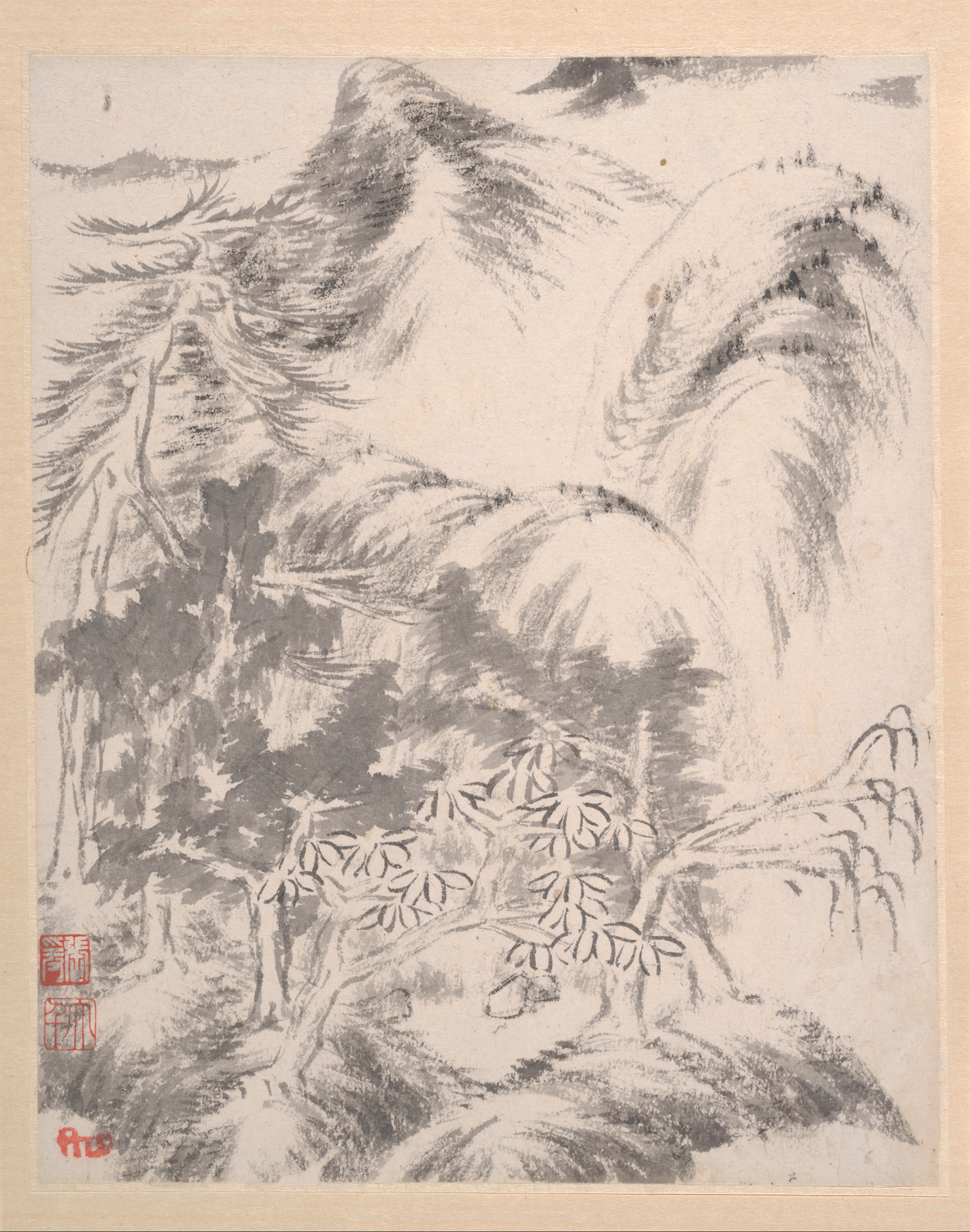 File:清 朱耷 (八大山人) 山水圖 冊-Landscape album MET DP160563.jpg