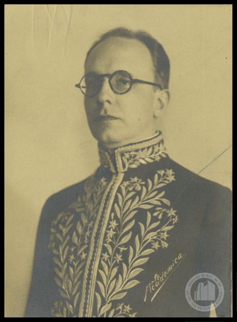 Retrato de Alceu Amoroso Lima do Arquivo Público do Estado de São Paulo, 1935