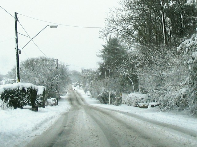 File:Black Lion Road after freak snowfall - geograph.org.uk - 337115.jpg