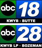 KWYB's "ABC 18" and "ABC 28" logos, used during the mid-2000s ButteBoze.jpg