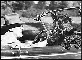 File:FDR with Fala riding in car.jpg