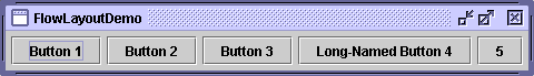 The FlowLayout example