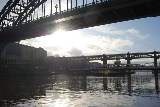 File:Four bridges, the Tyne - geograph.org.uk - 1582881.jpg