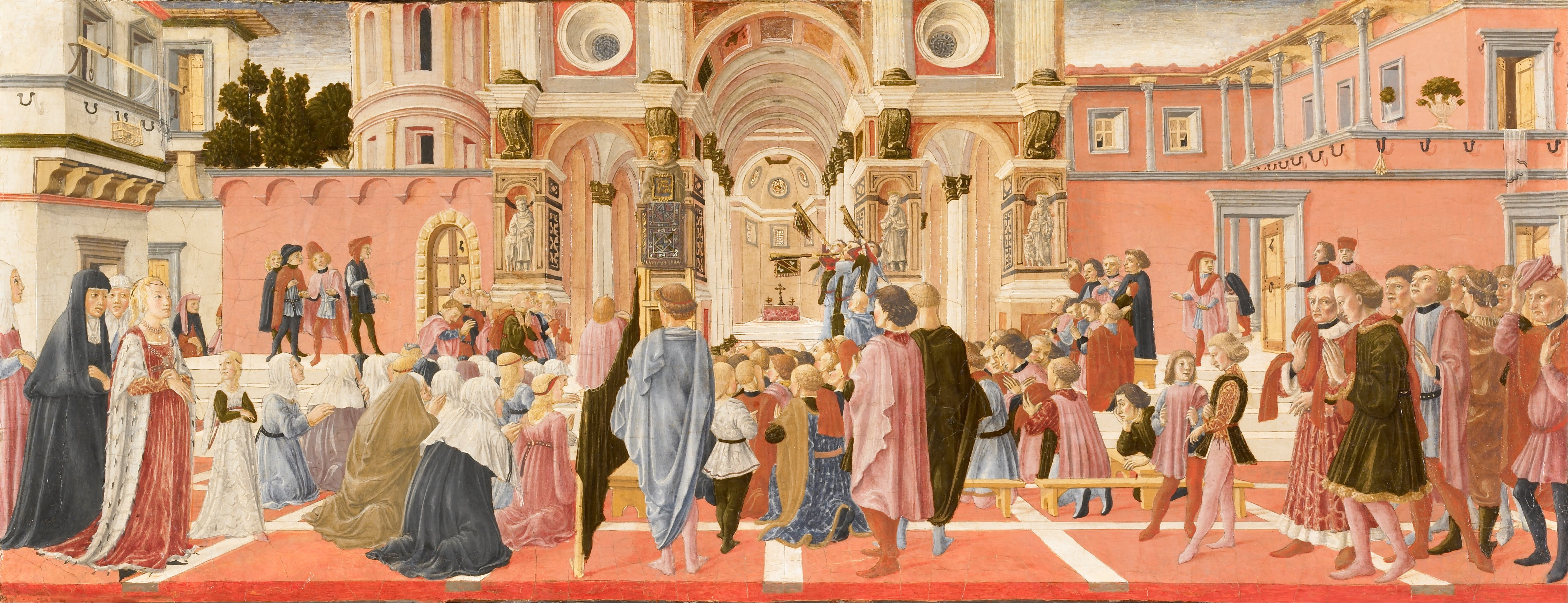 File:Lorenzo di Pietro di Giovanni Vecchietta (studio of) - St Bernardino  Preaching - Google Art Project.jpg - Wikimedia Commons