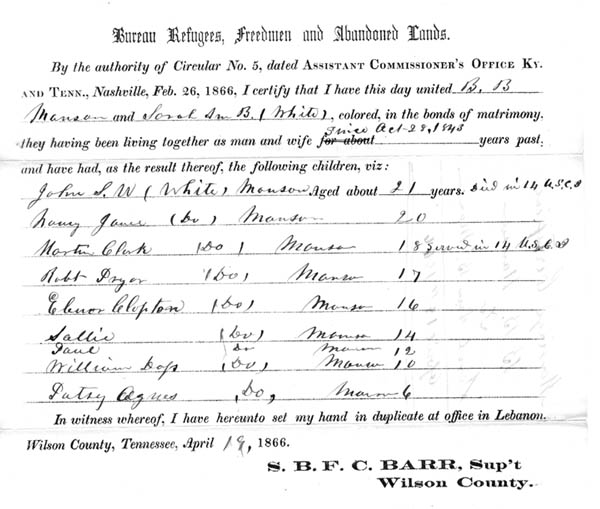 File:Manson marriage certificate Bureau Refugees Freedmen and Abandoned Lands 1866.jpg