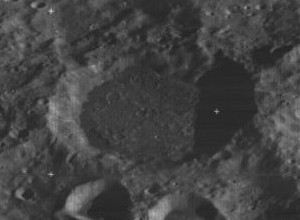 Vista obliqua des del Lunar Orbiter 3, mirant a sud