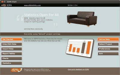 Screenshot of SOFA Statistics