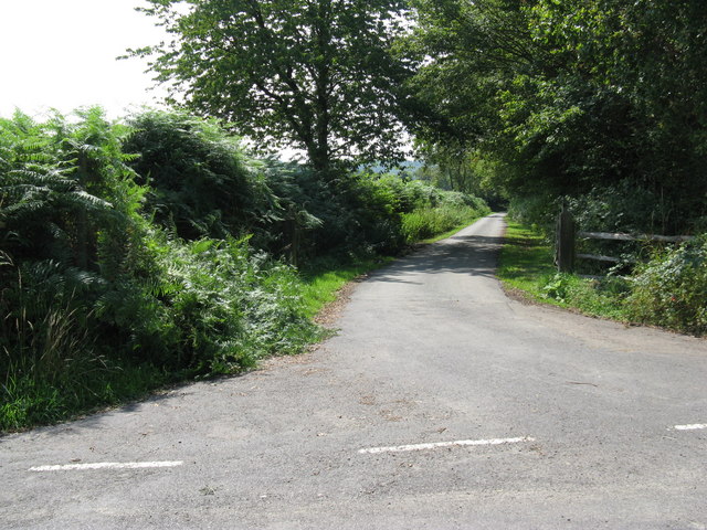 Sussex Border Path and private road to Broadhurst Manor - geograph.org.uk - 1434057