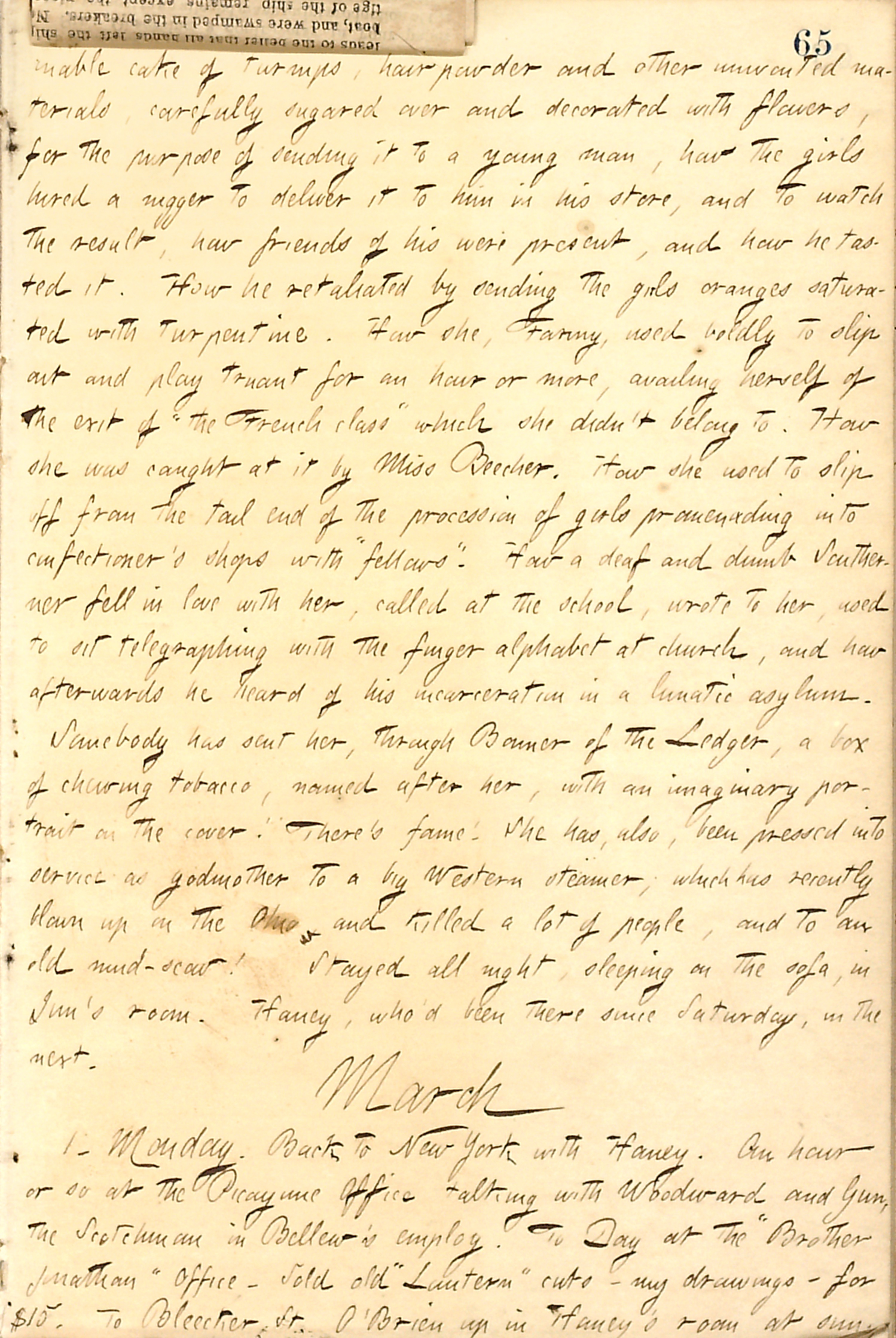 File:Thomas Butler Gunn Diaries- Volume 9, page 77, February 28