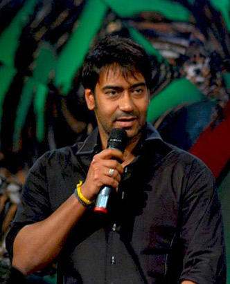 Devgan during the promotions of All the Best: Fun Begins (2009)