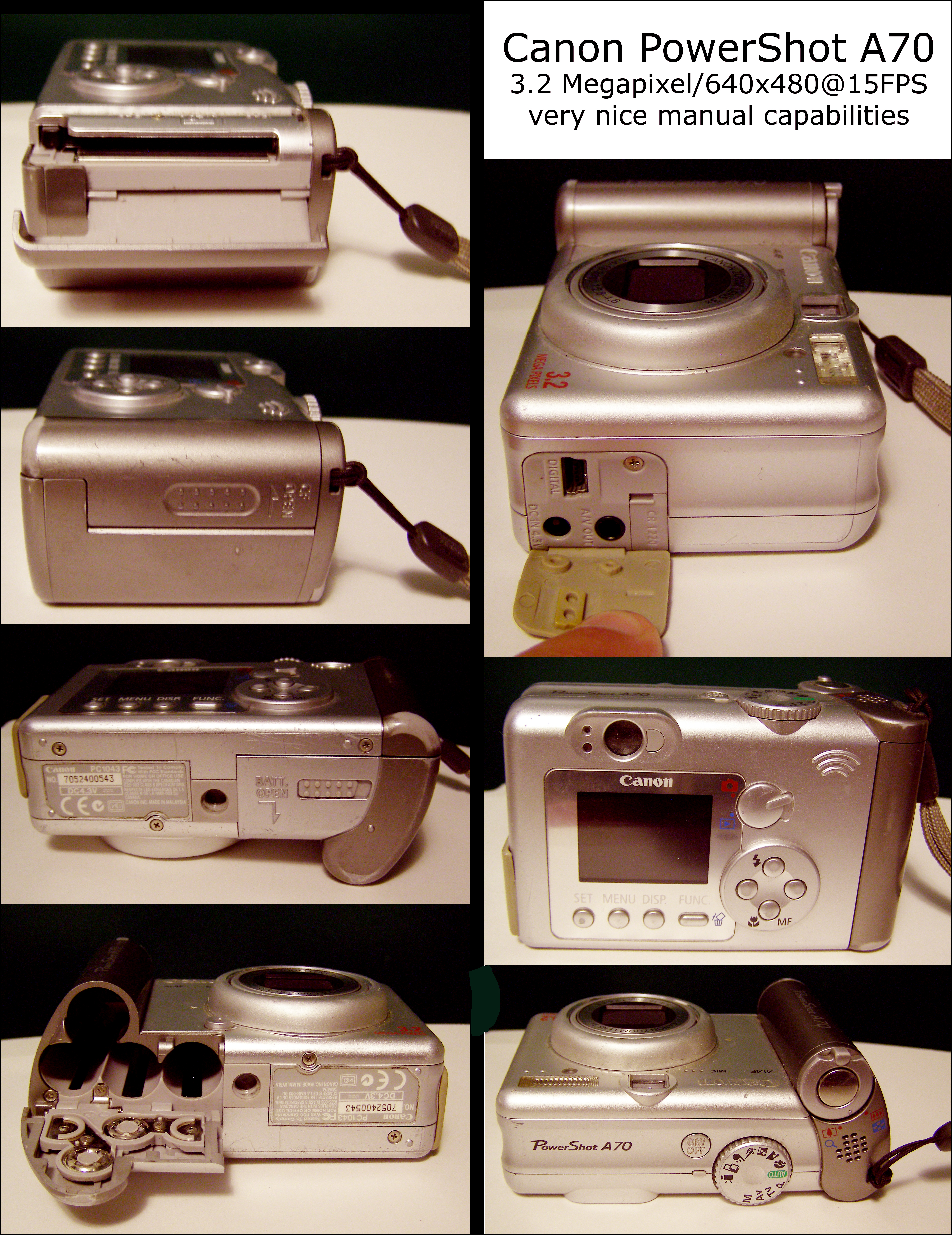 Canon PowerShot A70 動作品 [3209] - デジタルカメラ