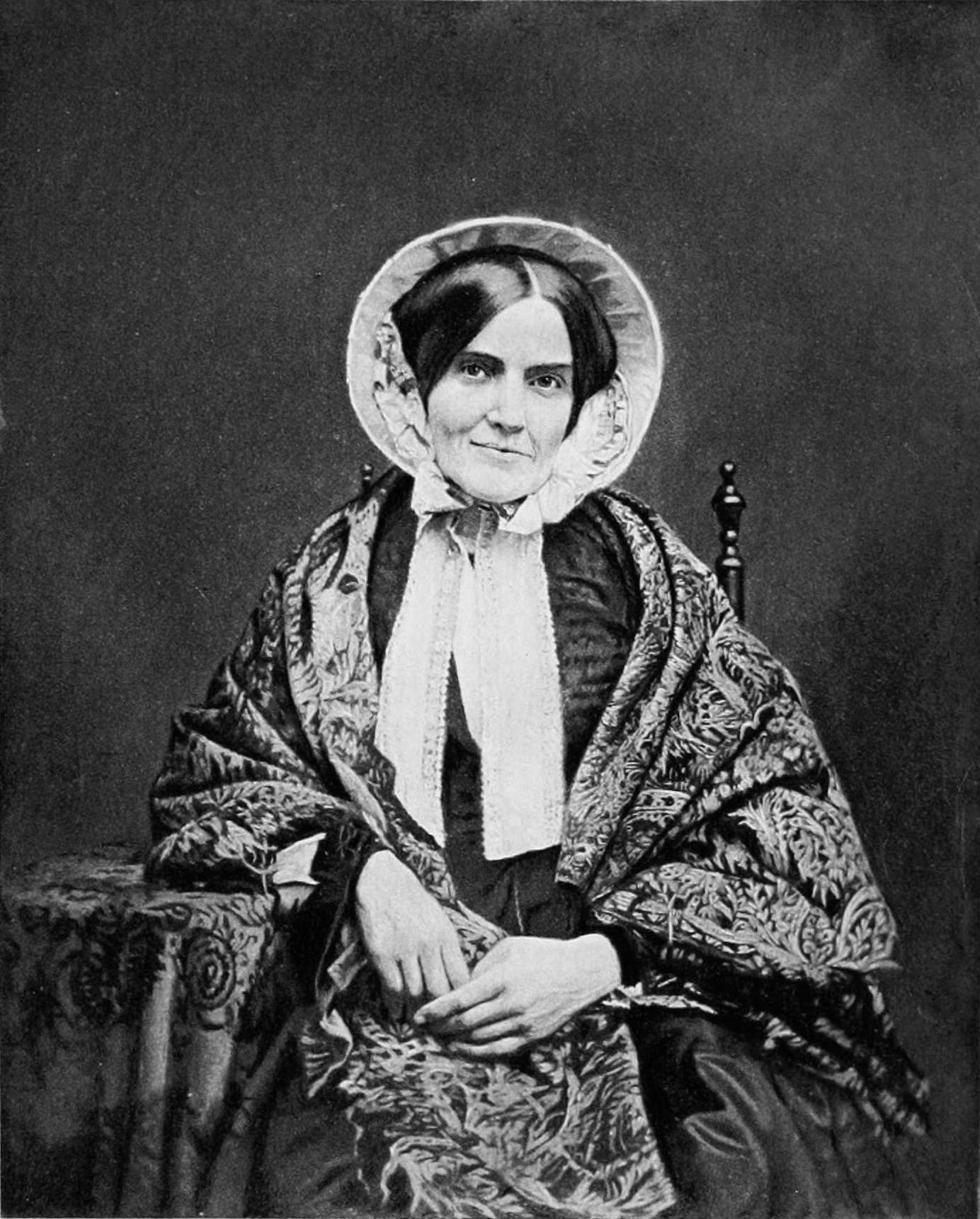 Delia Bacon, from a daguerreotype taken in 1853.