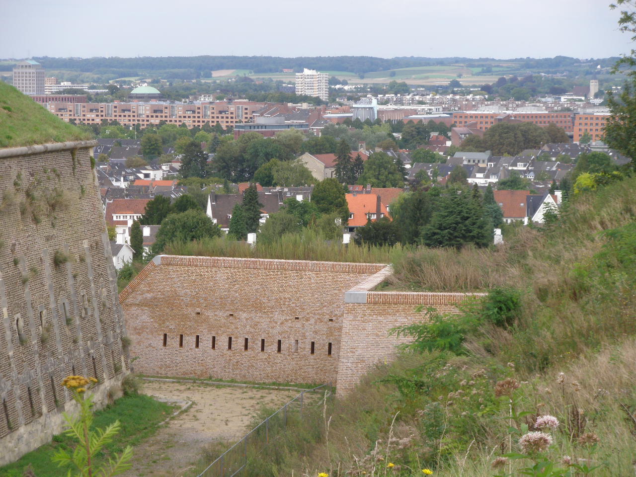 View of Maastricht from fortress Sint-Pieter