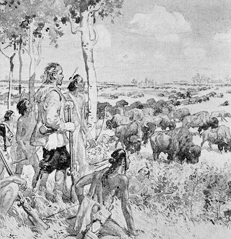 File:Henry Kelsey sees the buffalo on the western plains.jpg