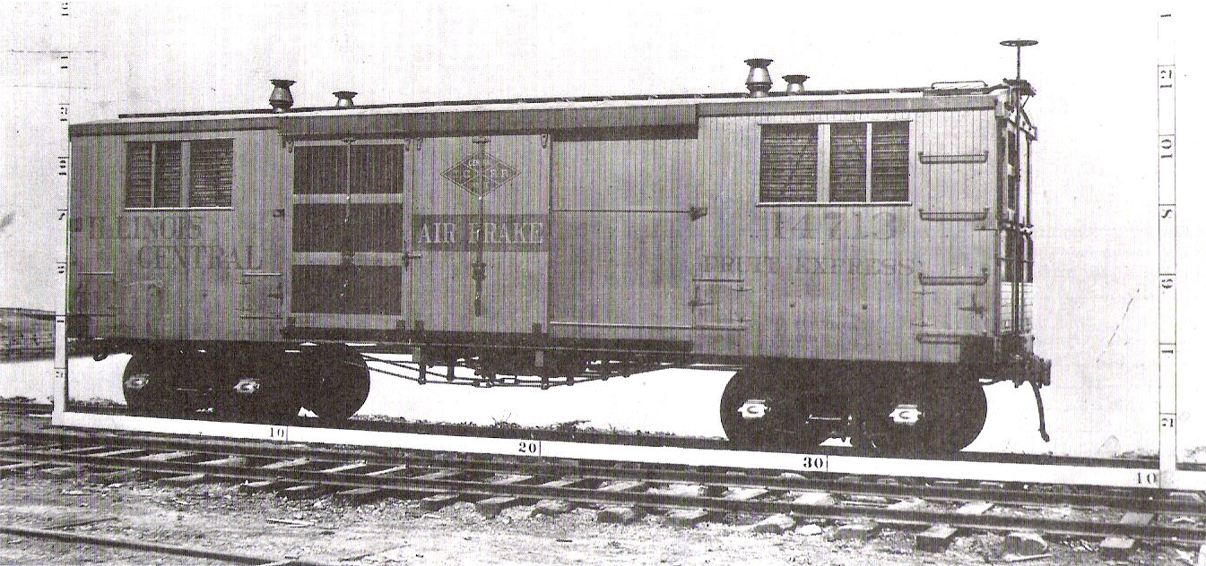 Illinois Central Railroad #14713, a ventilated fruit car dating from 1893