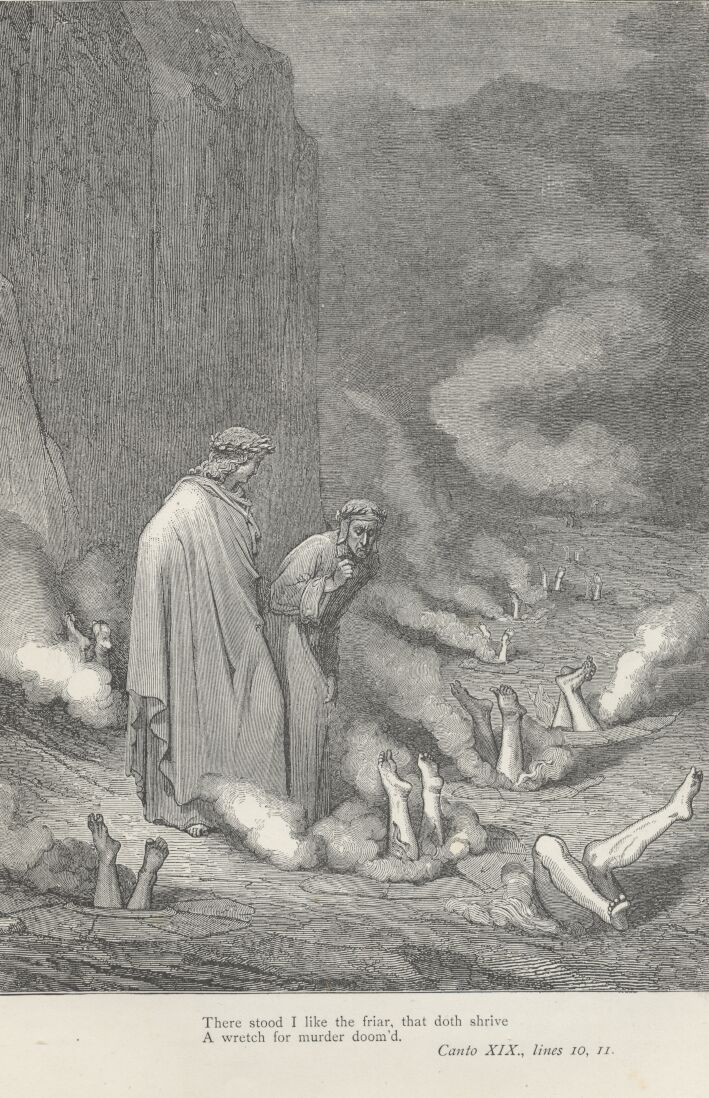 Inferno, Canto XIX - Gustave Doré 