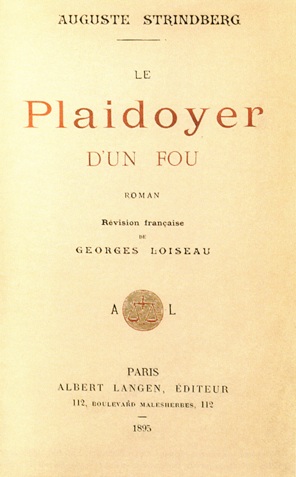 <i>The Defence of a Fool</i> 1893 novel by August Strindberg