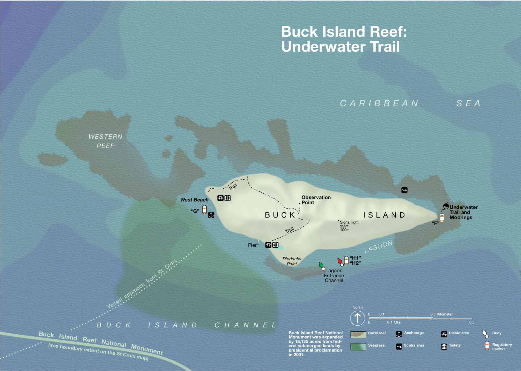 mapa de st croix usvi