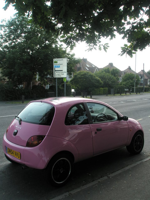 pink car pictures