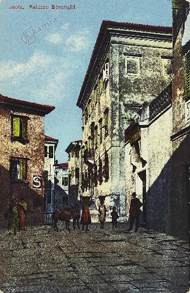 File:Razglednica Besenghijeve palače v Izoli 1910.jpg