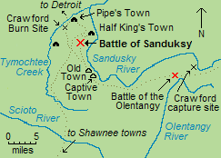 Location of significant places and events in the Sandusky area Sandusky sites.PNG