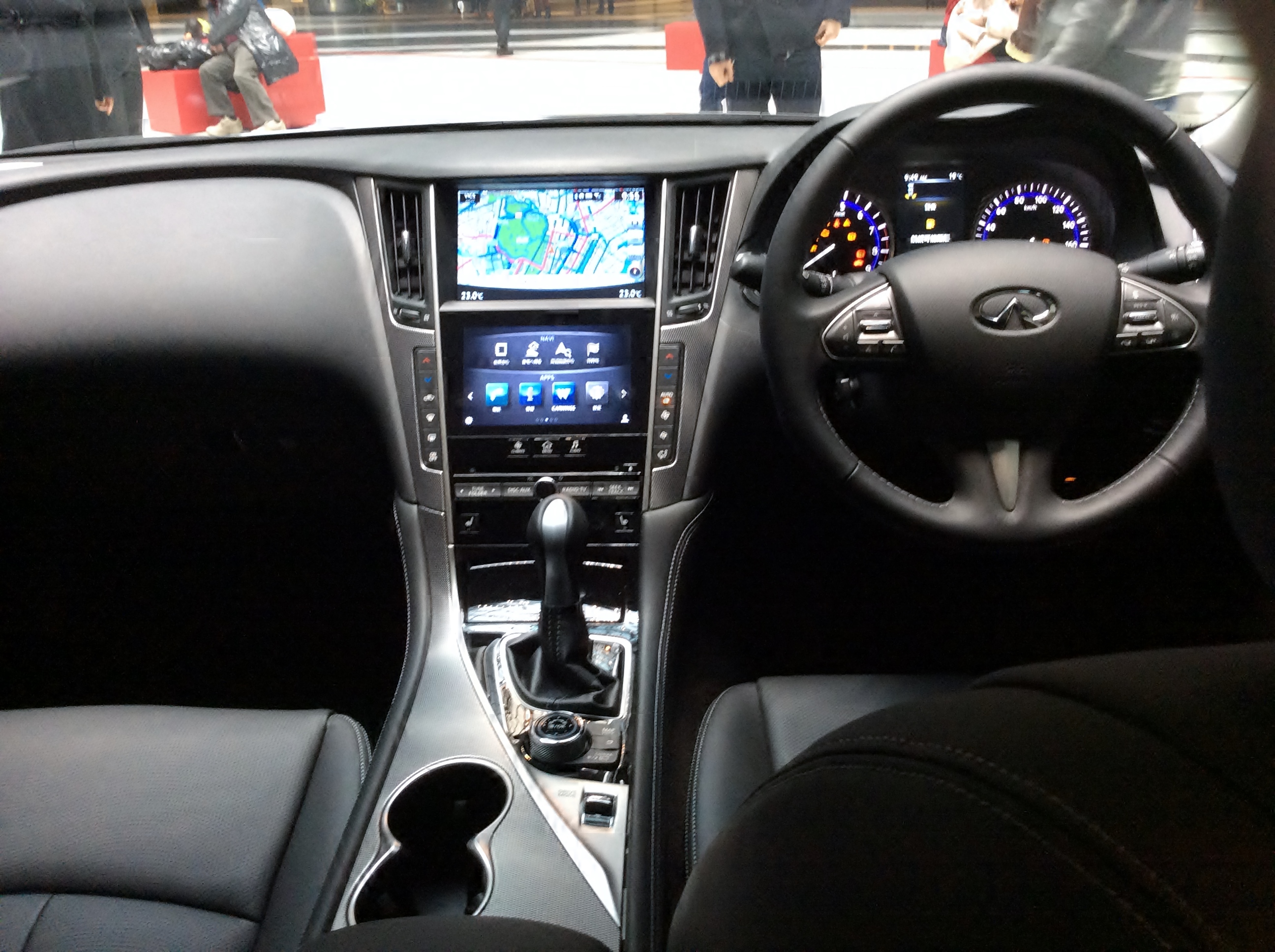 File The Interior Of Nissan Skyline 350gt Hybrid Type P