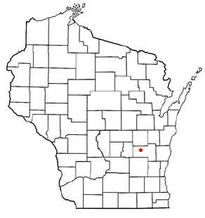 Location of Rosendale, Wisconsin