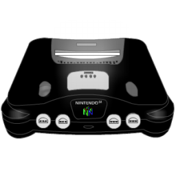 nintendo 64 black and white