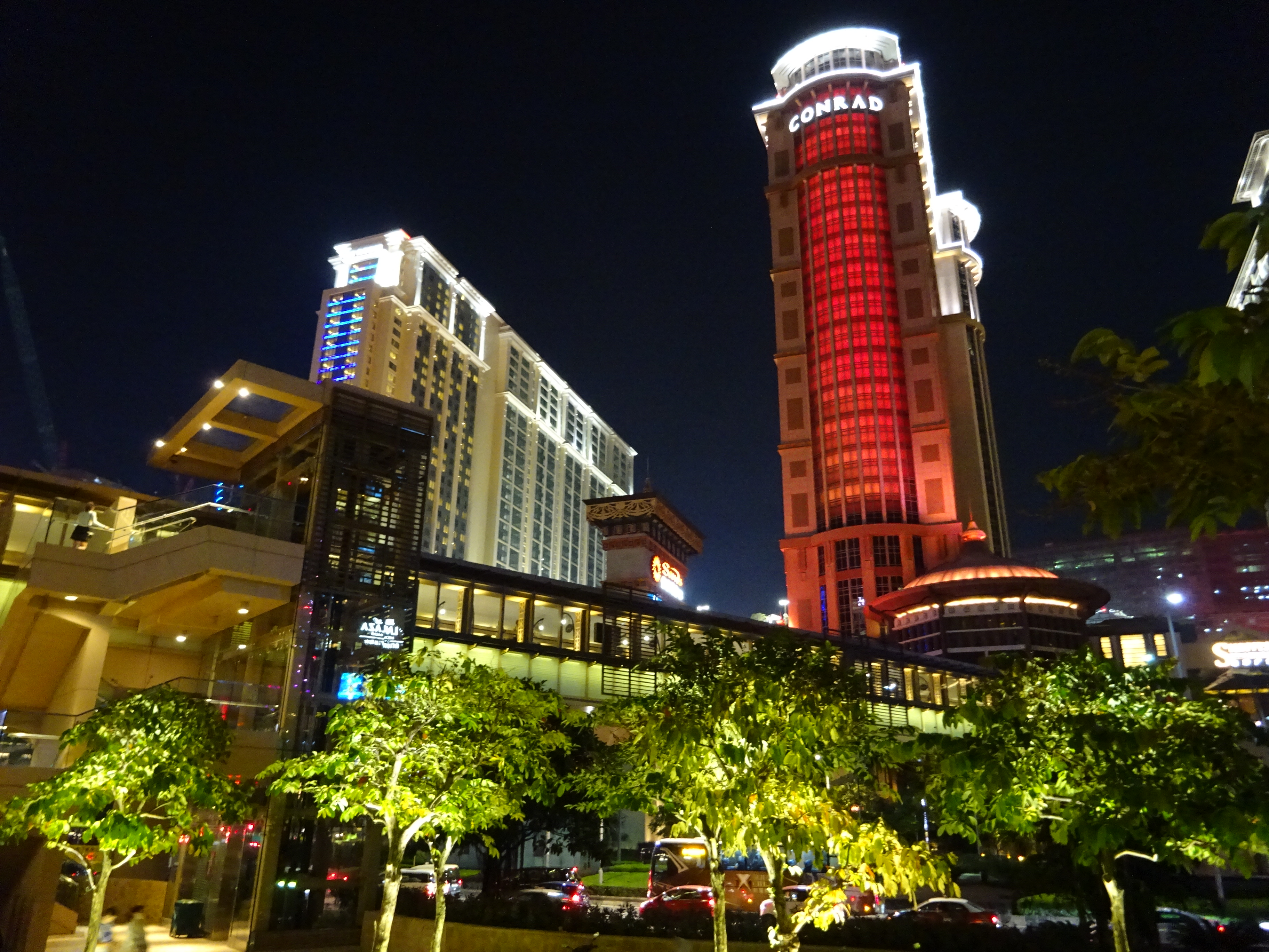 MC 澳 門 Macau 路 氹 城 Cotai Strip view Sands Cotai Central Conrad Hotel Macao ...