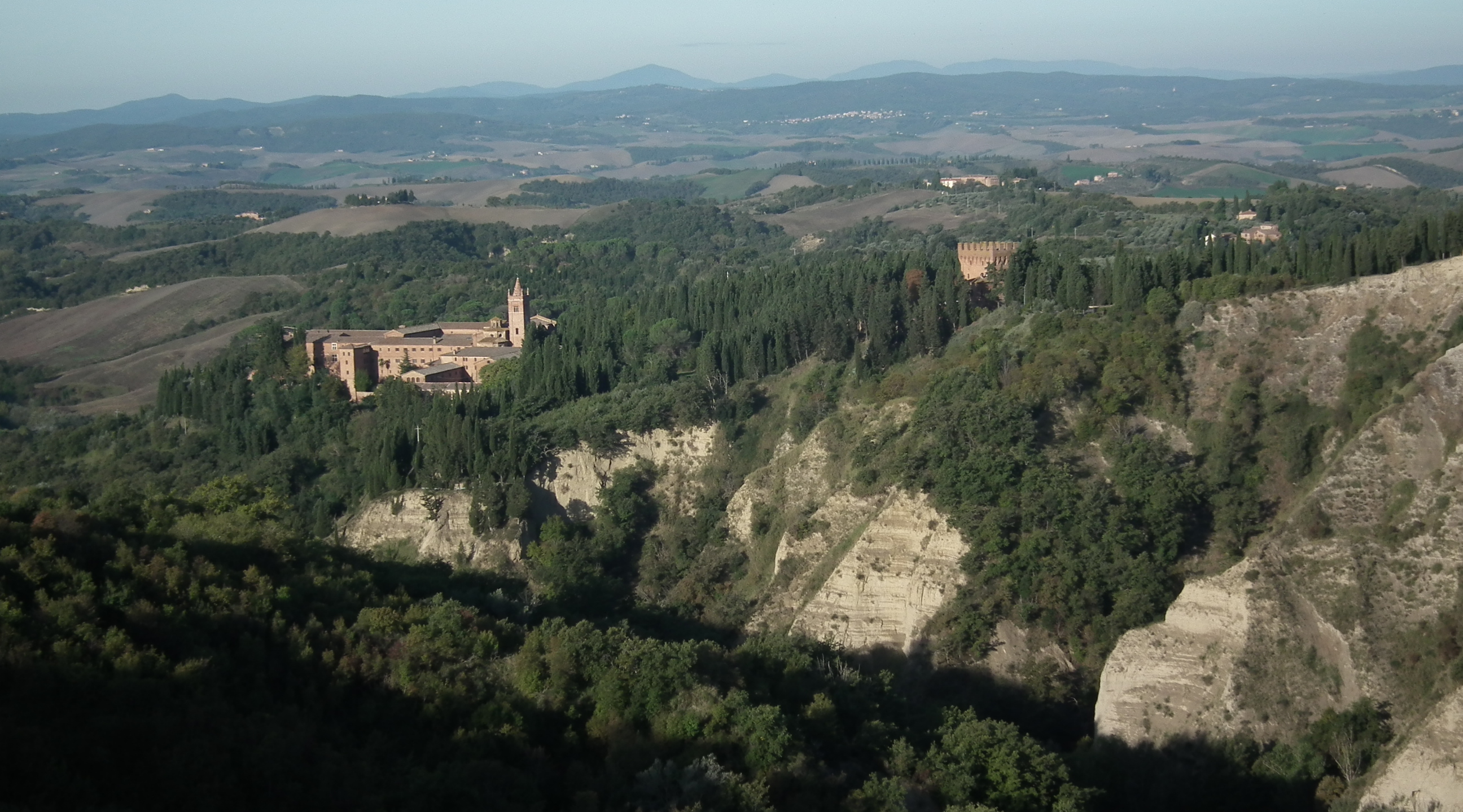 De abdij van Monte Oliveto Maggiore