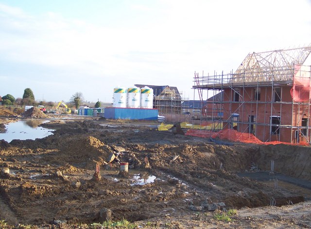 File:More houses for the Great East Hall Development - geograph.org.uk - 1608974.jpg