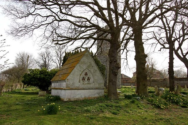 File:St Andrew, Kirby Bedon, Norfolk - Mausoleum in churchyard - geograph.org.uk - 1242629.jpg