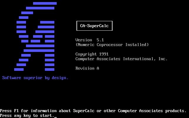 File:Supercalc 5 startup screen.png