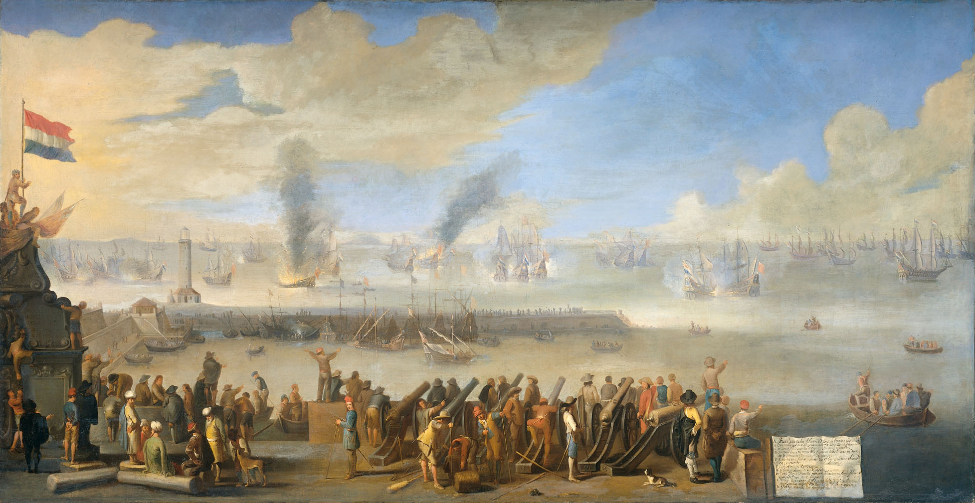 Battle of Livorno, 1653, by Johannes Lingelbach