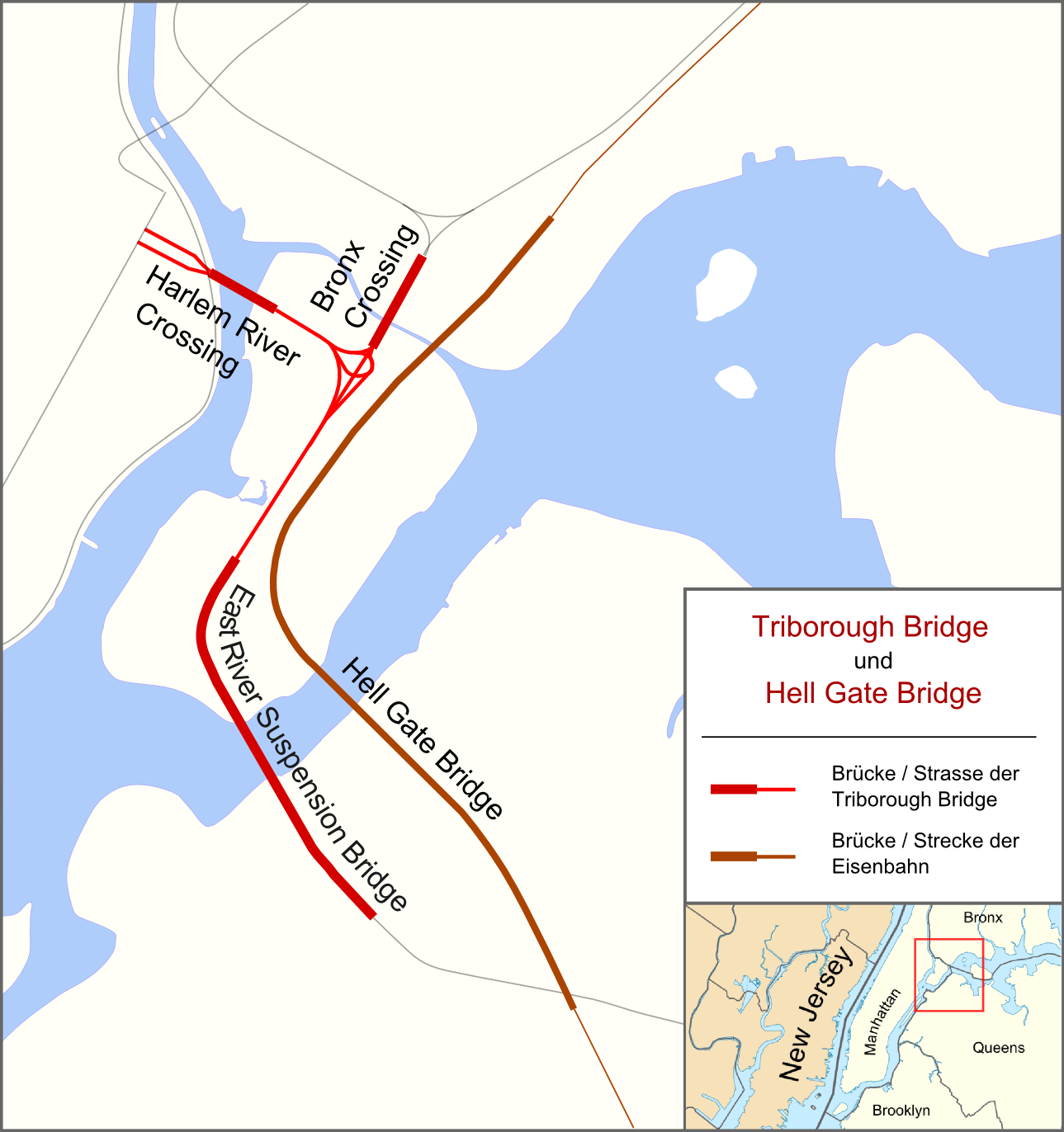 hell gate bridge map